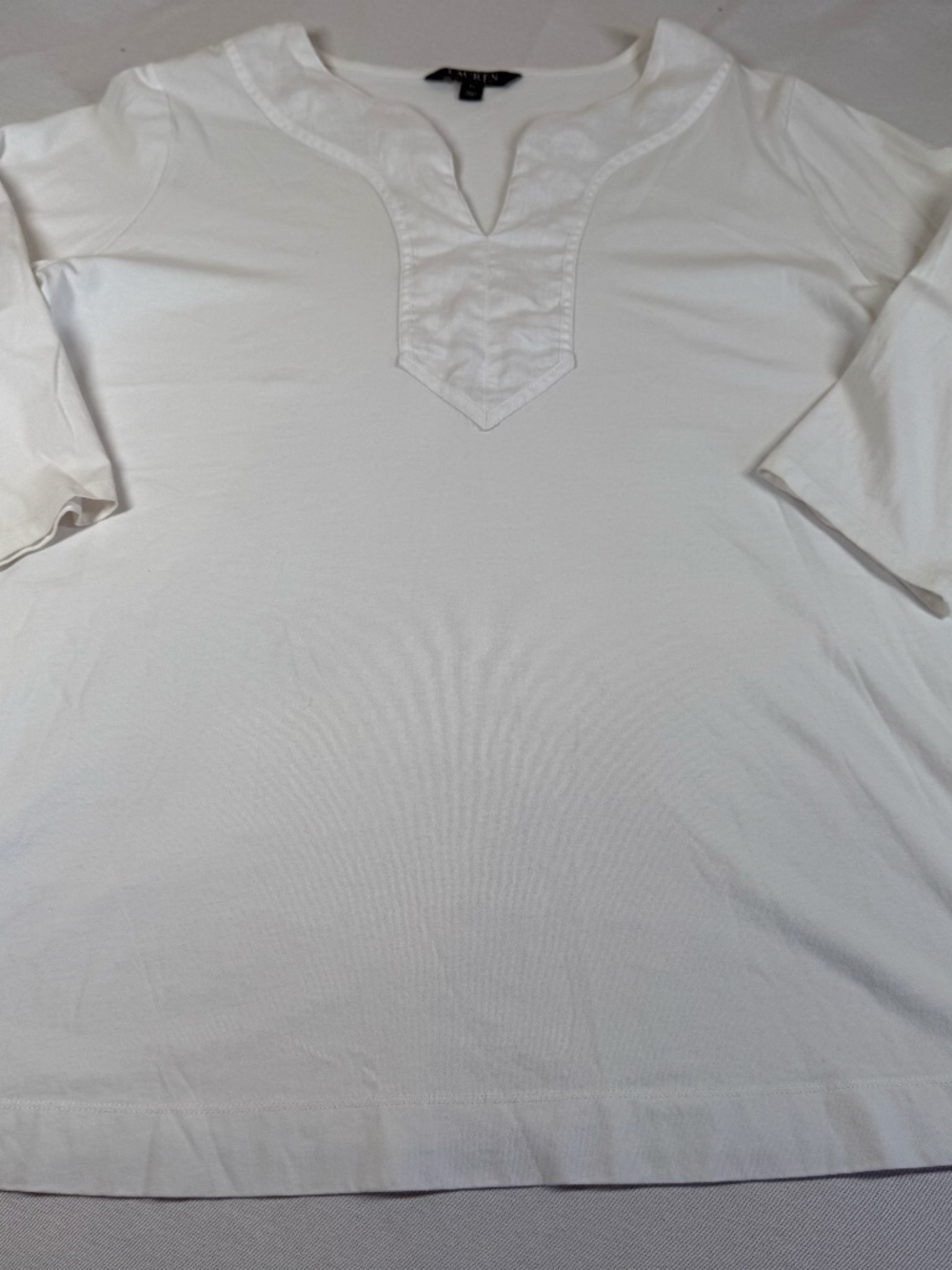 Ralph Lauren Women's Cotton Tunic Shirt Size 2X - White